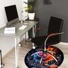 1pc Office Carpet Chair Mats Flaming Rose with Crown and Music Notes Perfect for Decorating Office Chairs, Living Rooms, Or Bedrooms