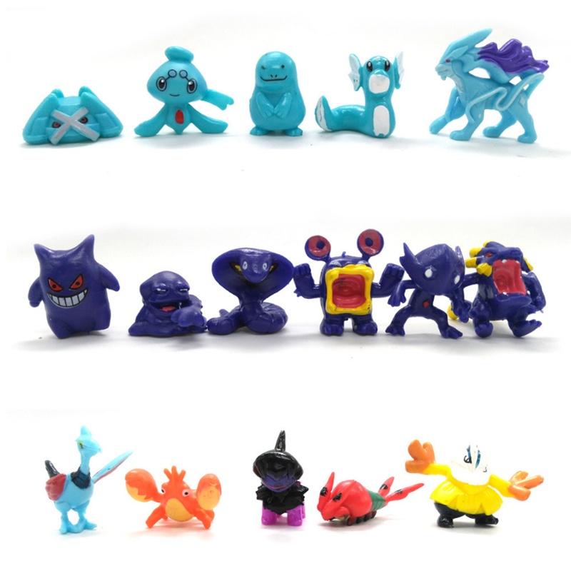 Complete 144pcs Pokemon Action Figures Set Anime Kids Gift Toys