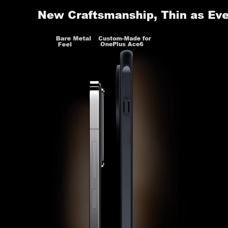 NEYAA OnePlus Ace6 Phone Case Full Coverage Ultra-Thin Semi-Transparent Matte Silicone Soft Edge Shockproof Simple Unisex