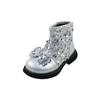 Luxury Girl's Ankle Boot Sequins Elegant Children's Causal Boots Fashion Spring Autumn Kids Short Princess Boots New Versatile