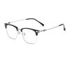 Vintage Square Titanium Alloy Glasses Half-Frame Brand Design Anti Blue Light Reading Glasses For Men Women Reader +1.75 2.5 3.0