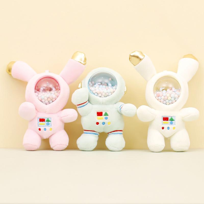 Очаровательный плюшевый брелок-астронавт, милая кукла-космический кролик, креативный шарм для сумки