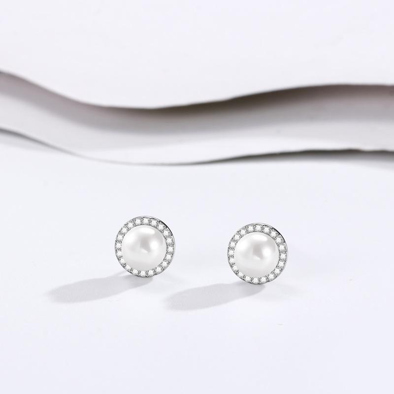 Новые серьги-гвоздики с жемчугом, высококачественные серьги, легкие роскошные серьги Ins, ювелирные изделия с нишевым дизайном