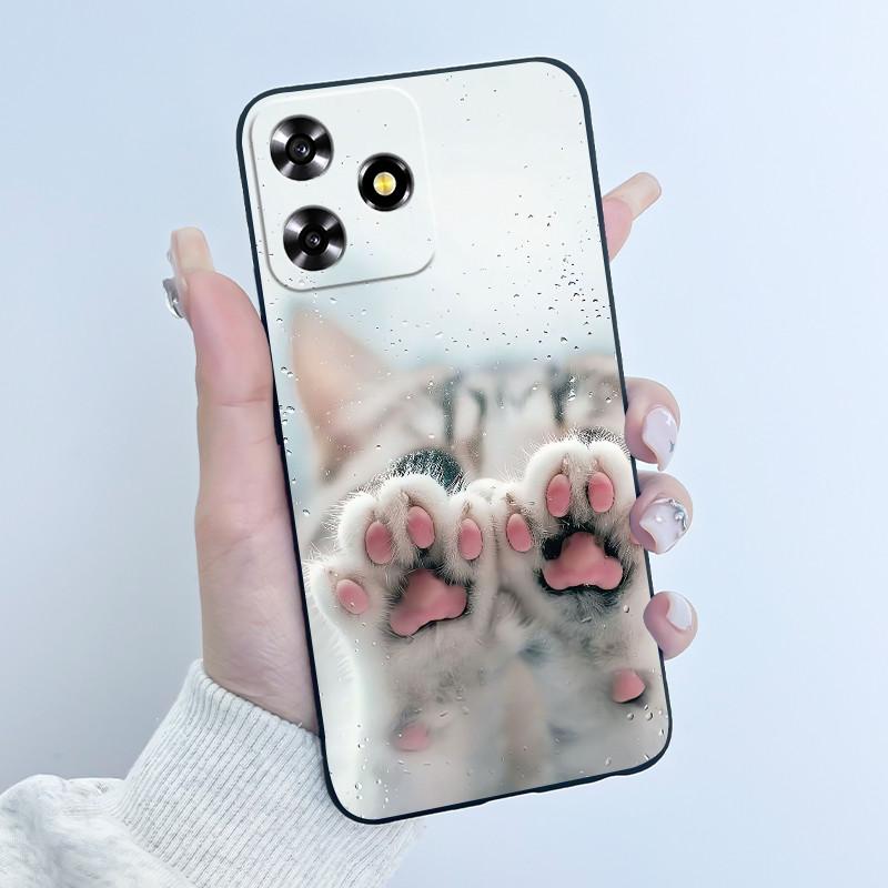 Мягкий чехол для ZTE Blade V50 Design / ZTE 8050 / Blade V50 Smart Чехол Роскошный Дракон Милый Крутой Для Мальчиков Девочек Чехол для Телефона Черная Крышка
