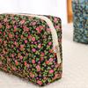 Цветочные восьмиугольные косметички для женщин, косметичка, большая вместимость, дорожная сумка для хранения, переносная сумка для туалетных принадлежностей, косметичка