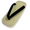 Edoten Geta Sponge Igusa Made In Black Size 4L Sandals, Sole, Tatami, Japan, Straps, (30cm)