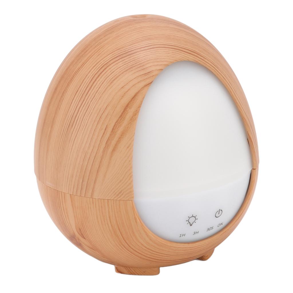 Ароматерапевтический увлажнитель воздуха 200 мл с дистанционным управлением, настольный увлажнитель с рисунком под дерево и светодиодной подсветкой