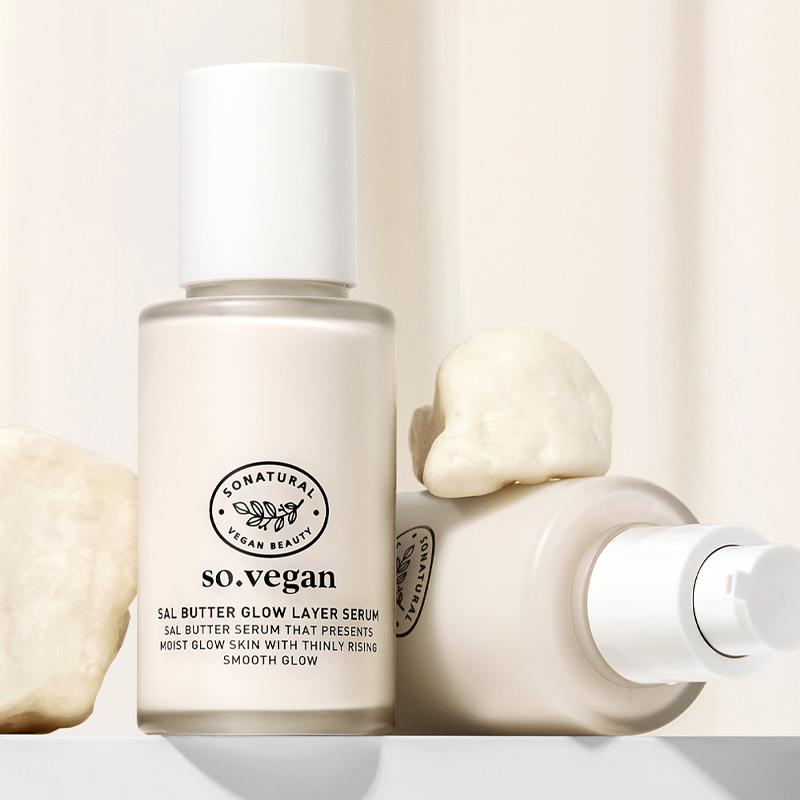 SO NATURAL So Vegan Саловое Масло Сыворотка-Слой Сияние 50 мл