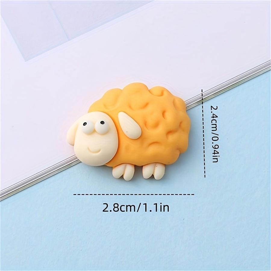 Набор из 8 магнитов в виде милых овец - овальные пластиковые магниты на холодильник для дома, офиса и декора белой доски - идеальный подарок на праздник