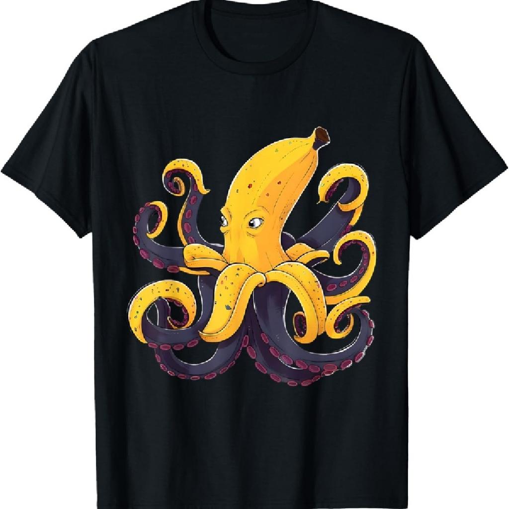 Funny Bananoctopus Half Banana Octopus Ocean Summer Lovers T-Shirt