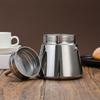 300 мл/200 мл Мока-пот 304 Нержавеющая сталь Эспрессо-кофеварка с дизайном кофейного перколятора Подходит для газовой, индукционной плиты Грека