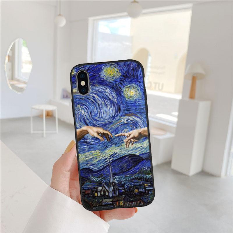 Чехол для телефона 'Звездная ночь' Ван Гога для OPPO A40 A60 A80 A15 A16 A16K A12 A17 A17K A54 A54S A53 A53S A55 A56 A57 A98 F23