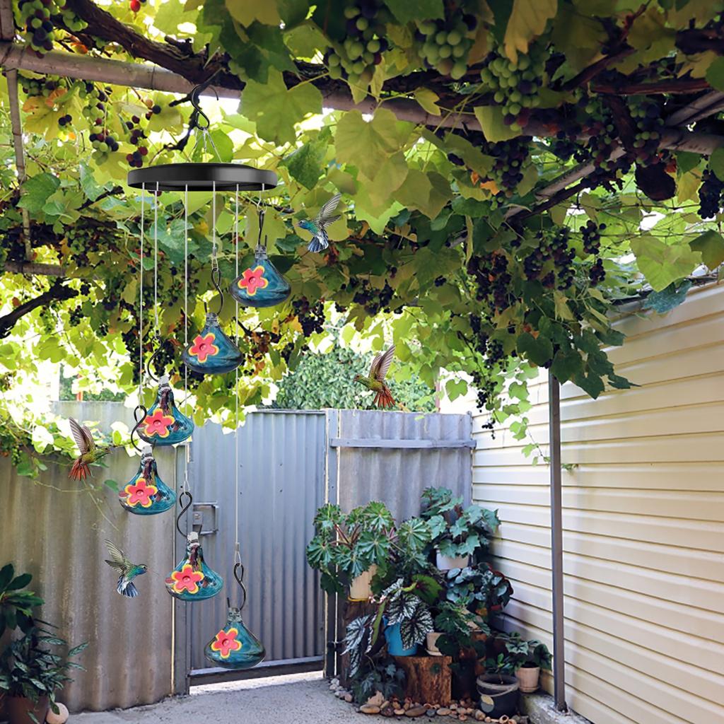 Wind Chimes Feeders, Wind Chime Feeder Outdoors Hanging, Wind Chime Feeder Garden Decor For Outside