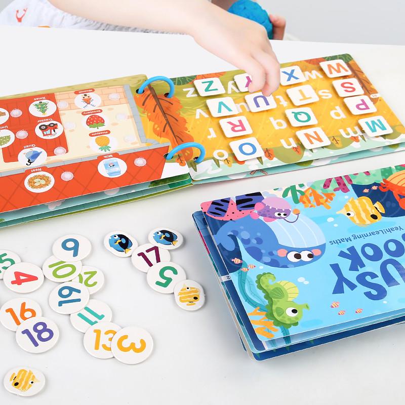 Latest Montessori Style Scene Stickers ideal for Kids DO IT YOURSELF Hand-on Puzzle Reusable Books Cartoon Educational Cognition Playthings ideal for