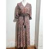 Летнее женское платье с седьмым рукавом и завязками на талии, богемные повседневные пляжные платья для отпуска