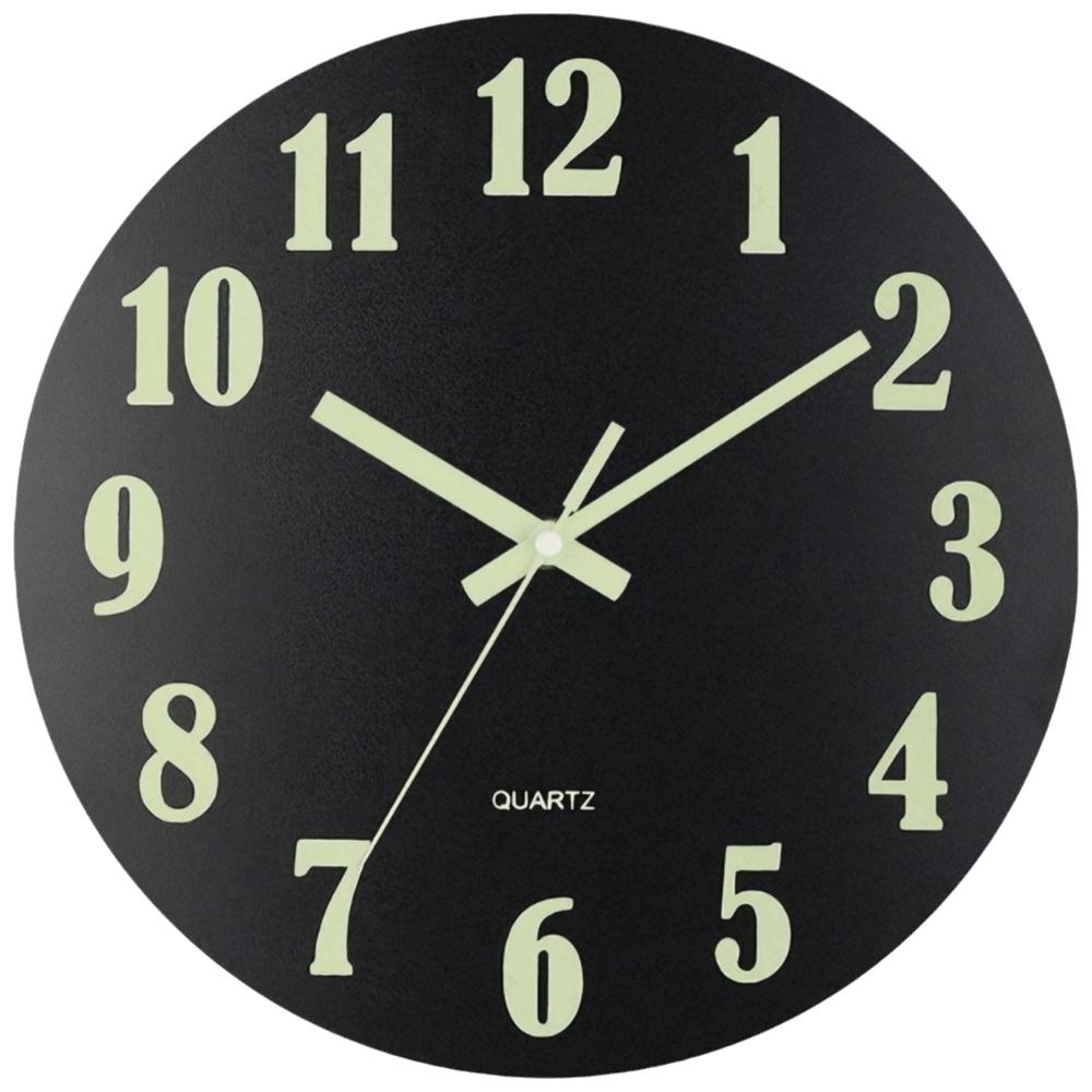 Silent Luminous Wall Clock 8 Inch Quartz Wall Clock Minimalist 3D Wall Clock Office