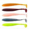 12pcs/bag Spiral Fishing Lure Bait Simulation Soft Worm Bait