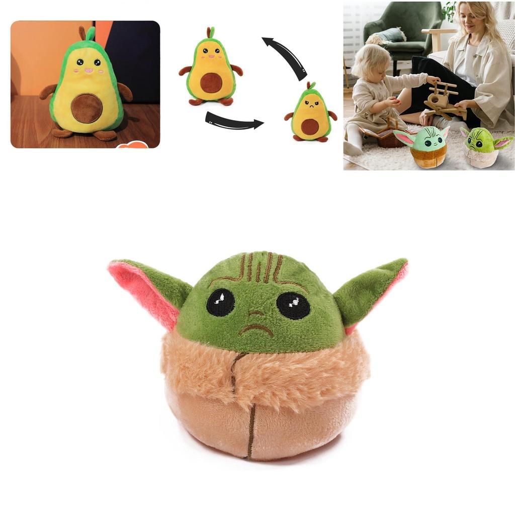 Adorable Stuffed Animal Reversible Yoda Avocado Plush