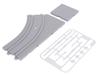 KATO N Gauge Unitram E Curved Track Plate Intersection, Left Railway Model Supplies 40-103-E