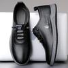 Кожаные туфли мужские импортные торговые мягкая подошва мягкая поверхность удобная дышащая деловая повседневная обувь молодежная офисная мужская обувь с одной педалью