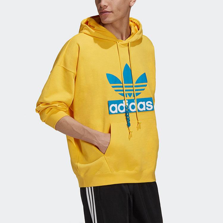 Adidas Мужская толстовка с капюшоном Originals Big Trefoil Logo солнечно-желтого цвета H36281