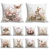 Новая Пасхальная Ретро Цветочный Кролик Яйцо Наволочка для Подушки Пуш Домой Диван Подушка Наволочка
