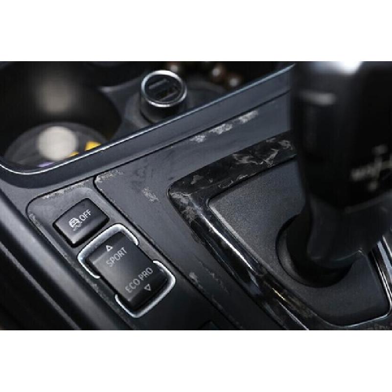 For BMW F20 F21 F22 F23 Forged Carbon Fiber Middle Console Gear Shift Frame Trim