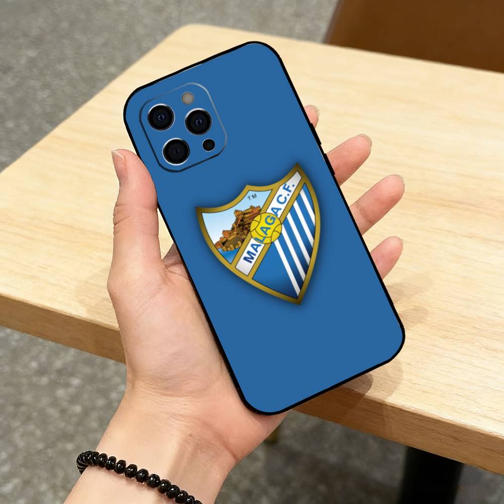 h-Hot M-Malaga CF Phone Case For iPhone 17,16,15,14,13,12,11 Plus,Pro Max,XS,Soft Silicone Black Cover