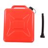 Red 2.6 Gallon 10L Fuel Can with Scale Line Thickened HDPE Flame Retardant ABS Liquid Gas Jug