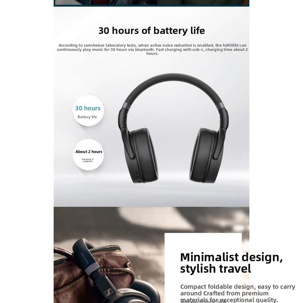 Sennheiser HD 450BT Bluetooth Wireless Headphones