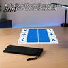 Portable Toy Trading Mat Fidget Board with Storage Bag, 12x24 Inch Tabletop Game Organizer Pad, Playmat Divided Zones for Swap Card Table
