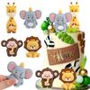 Jungle Animal Birthday Cake Topper Forest Animals Lion Giraffe Kids Wild One Birthday Party Cake Decoration Supplies Baby Shower