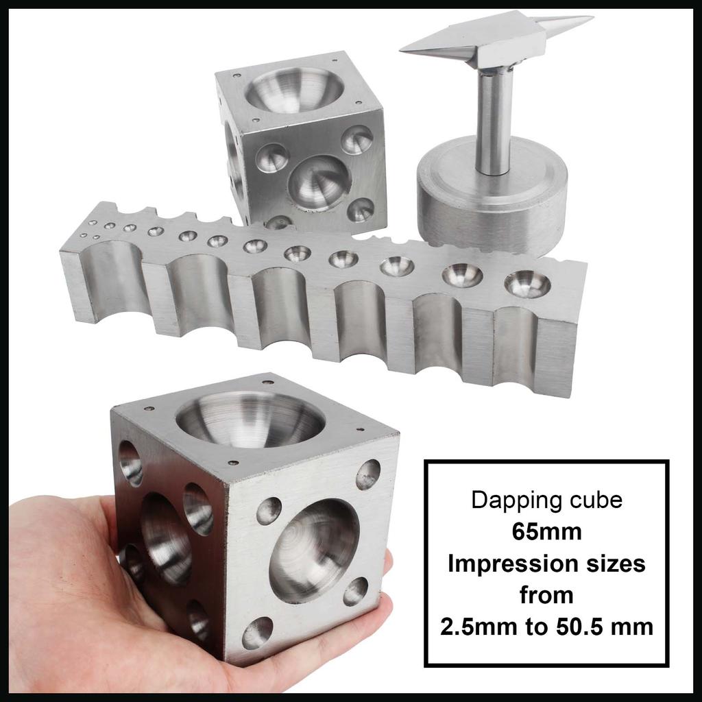 Многоцелевой набор для формовки металла из 50 предметов с блоком, наковальней и обжимным инструментом для изготовления ювелирных изделий, инструмент для формовки металла