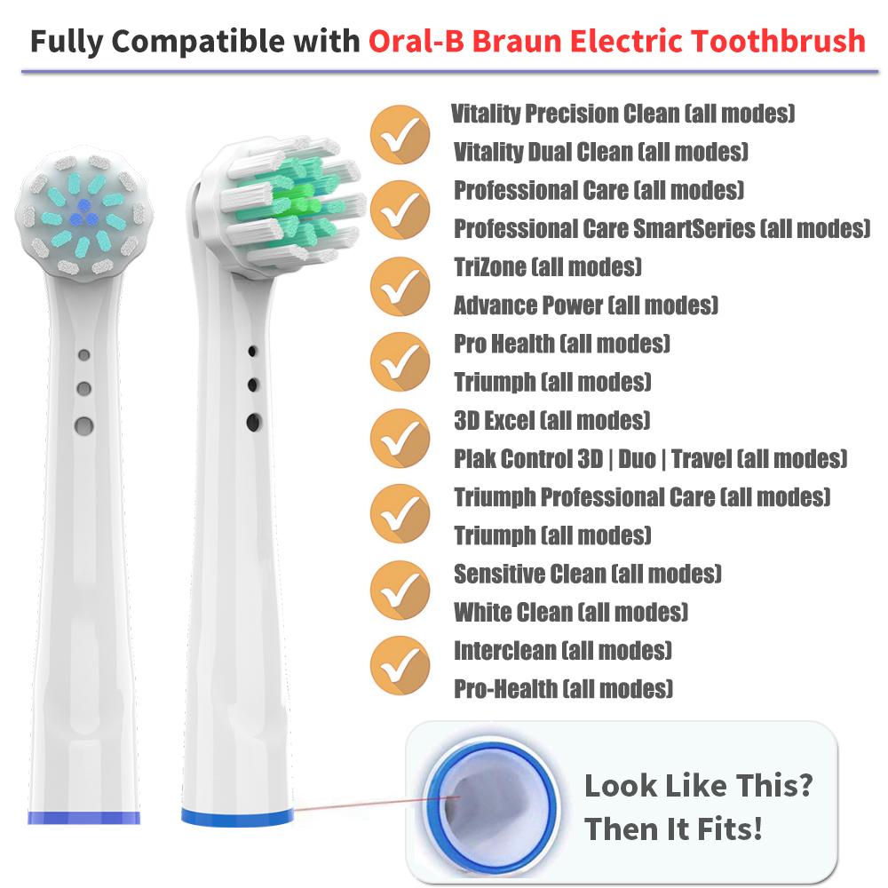 Насадки для электрических зубных щёток Oral B, 4 шт