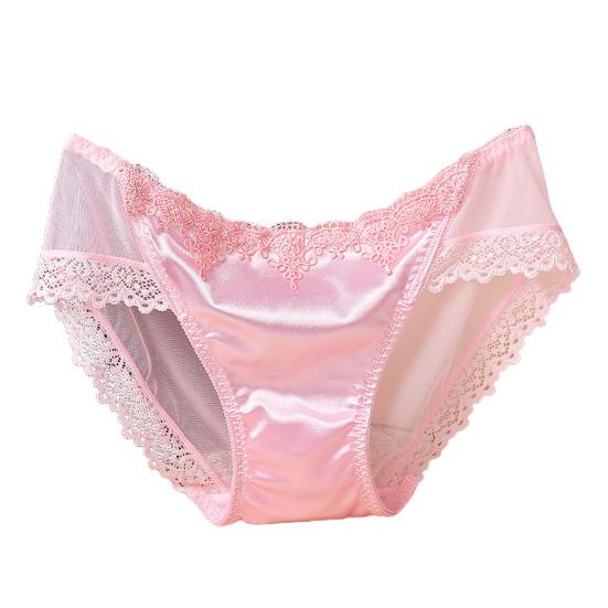 Women Briefs Trendy Sexy Perspective Thin Comfortable Inside Wearing Nylon Lace Stitching Ladies Briefs Sleeping Accessories