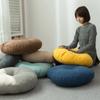Simple Japanese -style Futon Thickened Cushion/chair Cushion Round Cotton and Linen Cushion Tatami Cushion