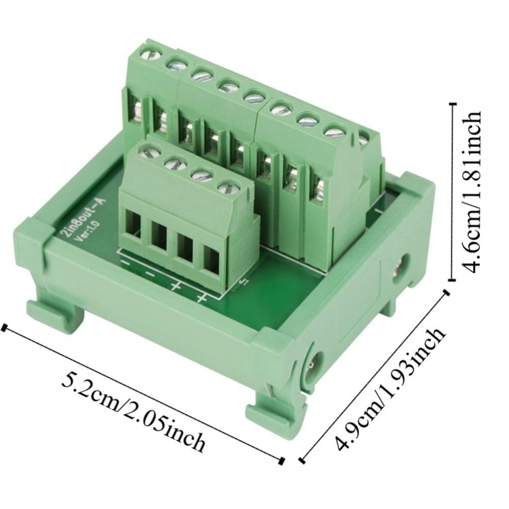 52 *49*46mm Breakout Board 2 In 8 Out Terminal Blocks Module Control Panel Systems