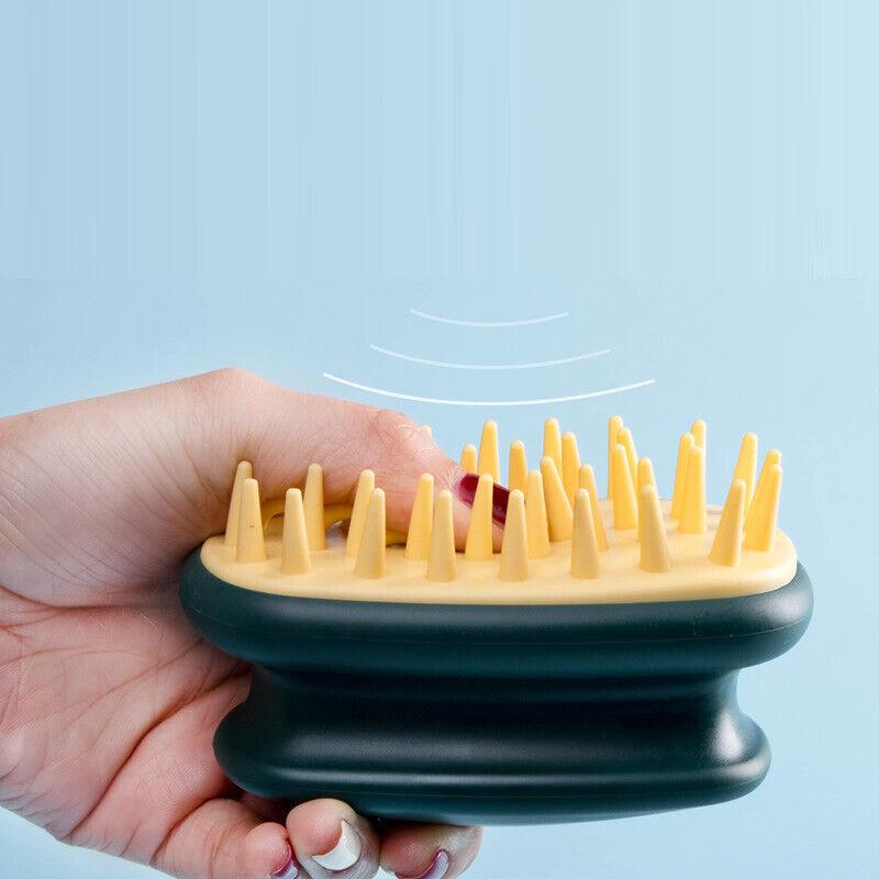 Массажер для кожи головы, шампунь, щетка, скребок для кожи головы, инструмент для удаления перхоти, влажные сухие волосы