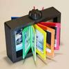 Вращающаяся фоторамка 3D-печатный фотокарусель Поворотный и переворачиваемый держатель для фото Держатель для фотографий Настольный держатель для визиток Альбом для фотографий Стенд