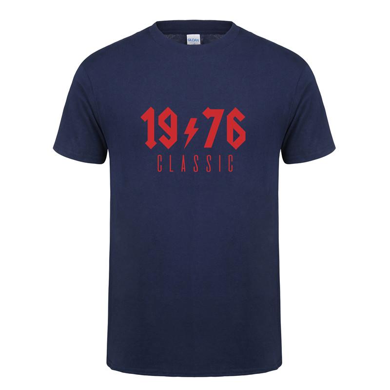 Omnitee 1976 Classic T Shirt Unisex Cotton Oneck Short Sleeve 1976 Birthday Gift Tshirt Unisexs Tops Tee Oz196