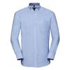Russell Collection Mens Oxford Tailored Long-Sleeved Shirt