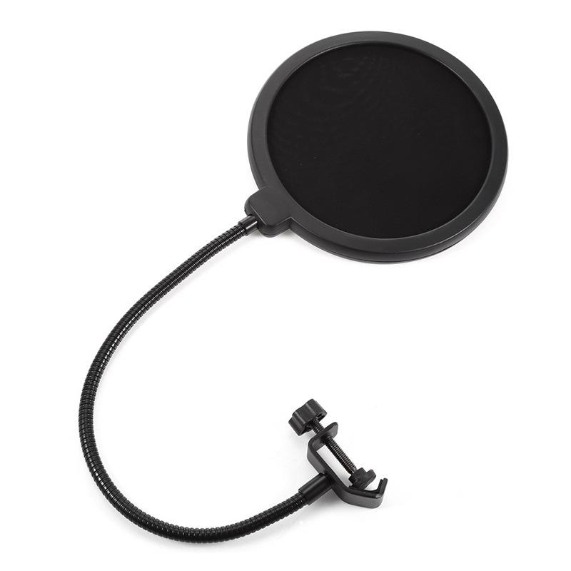 Large Diameter Double Layer Microphone Pop Filter Windproof Shield