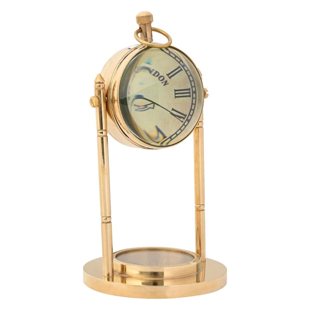 Старинные латунные настольные часы, старинные стеклянные часы для учебного стола, украшения, офисного стола, домашнего декора, свадебного подарка
