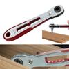 Multifunctional Bidirectional Ratchet Wrench with Non-Slip Handle Double-Headed Design Forward Reverse Cross Elbow Flat Head Wrench