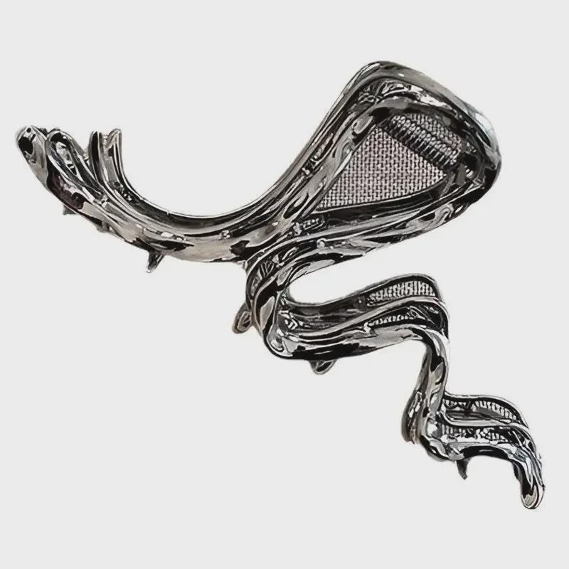 Металлическая полая заколка для волос в форме бабочки - модный аксессуар для хвоста Y2K