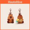 Bee Capybara Backpack Bees Spit Bubbles Plush Keychain For Kids And Bag Decor