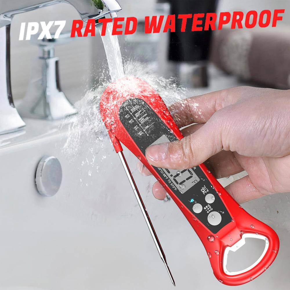 Водонепроницаемый складной электронный термометр для продуктов - Жаростойкий для кухни и барбекю