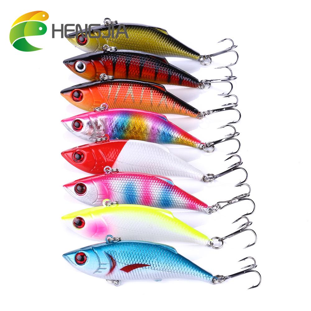1pc Hengjia VIB Plastic Fishing Lure Bionic Shad Pike Lure Fishing Tackle