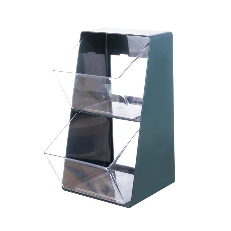 Ins Коробка для хранения кофейных капсул, пылезащитный органайзер для кофейных пакетиков и чая, настольный органайзер для всякой всячины, полка для хранения канцелярских принадлежностей и косметики