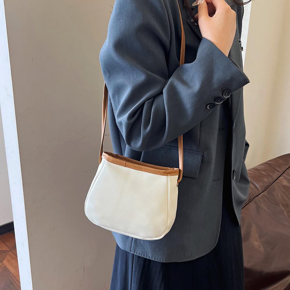 Мягкая ПУ сумка через плечо женская сумка подмышкой ретро однотонная сумка модные женские маленькие сумки через плечо